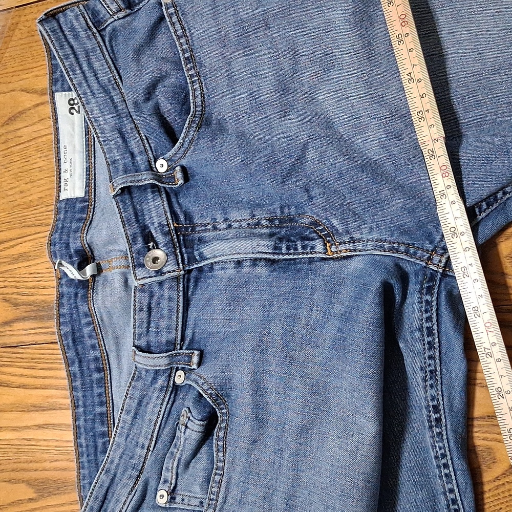 RAG & BONE Jeans Womens 28 BLUE LOW RISE SLIM BOYFRIEND Preowned Used Denim - Picture 4 of 8